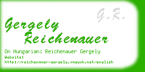 gergely reichenauer business card